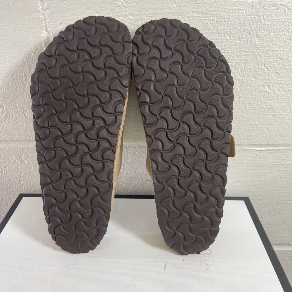 Birkenstock Arizona Brown Nubuck Sandals Slide Slip On Men's Size 41 EU/8 US